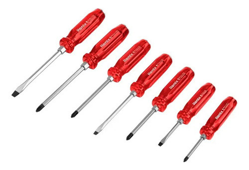 Juego De Destornilladores Con Tapa De Impacto Ronix 7 Piezas 0