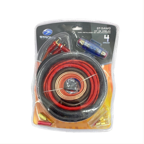 Kit De Cables Gauge 4 Para Potencias Hasta 2000 W St-5awg 1