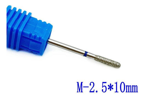 Fresa Flama Diamantada Azul M2 Manicura Rusa Limas Premium 1