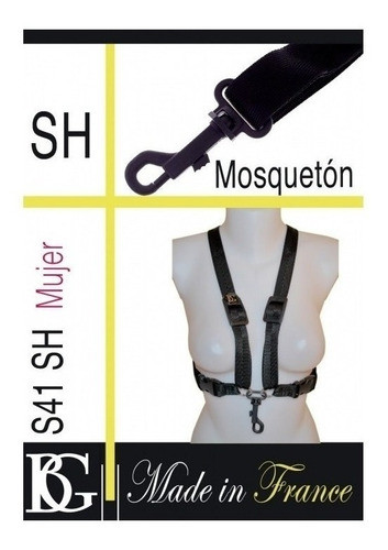 Arnes Mujer Para Saxo Alto Tenor Gancho Plastico Snap Bg 1