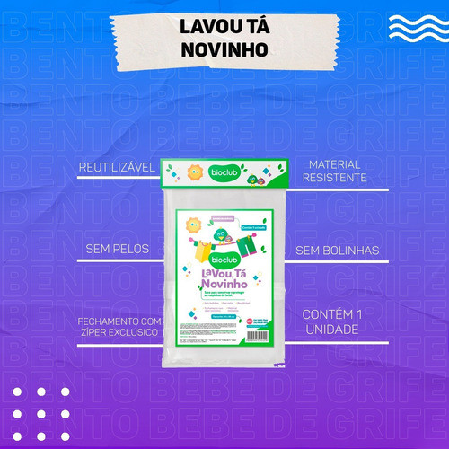 Saco Para Lavar Roupas De Bebê Reutilizável Envio Em 24h 1