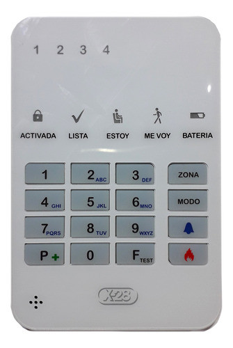 Mini Teclado De Control X28 T4m-mpxh 4 Zonas 1