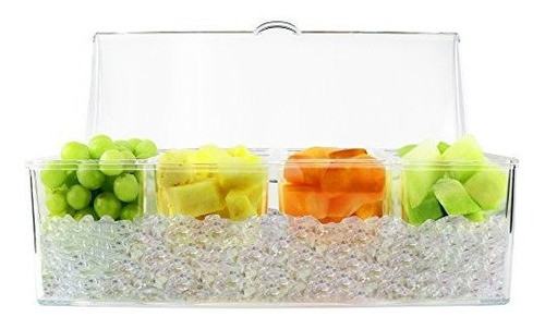 Estilo 4 Section Condiment On Ice Clear 1
