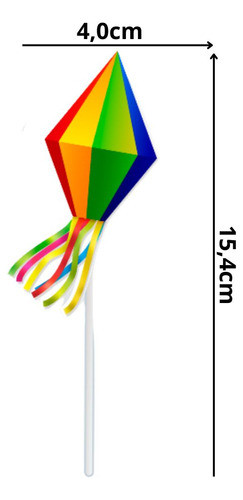 Kit  72 Espeto Palito Sortido Festa Junina Enfeite Topo Bolo 1