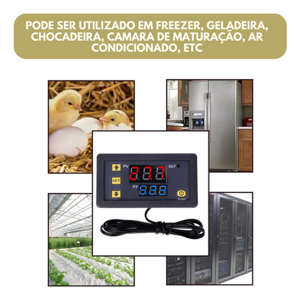 Termostato Digital Chocadeira Aquário Estufa 110 / 220 V 1