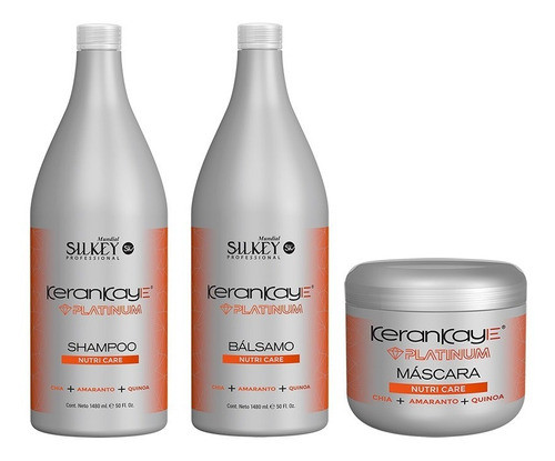 Shampoo + Bálsamo + Mascara Nutricare Silkey Kerankaye 0