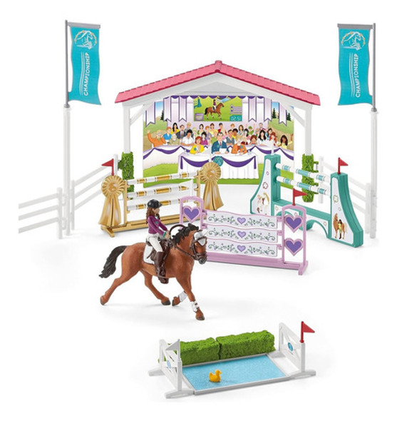 Set Caballo Para Niños Competición Amistosa Schleich 0