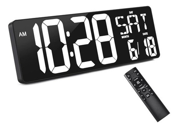 Reloj De Pared Tetino Digtal Grande, Pantalla Led De 16,5 Pu 0