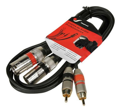 Venetian Elc1103 Cable 2 Rca A 2 Xlr 3 Metros Libre Oxigeno 0