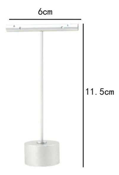 Suporte De Brincos, Suporte De Jóias De 6cmx11,5cm Prata 1