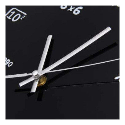 Elikeable Reloj De Pared De Matemática Silencioso  Úni. 1