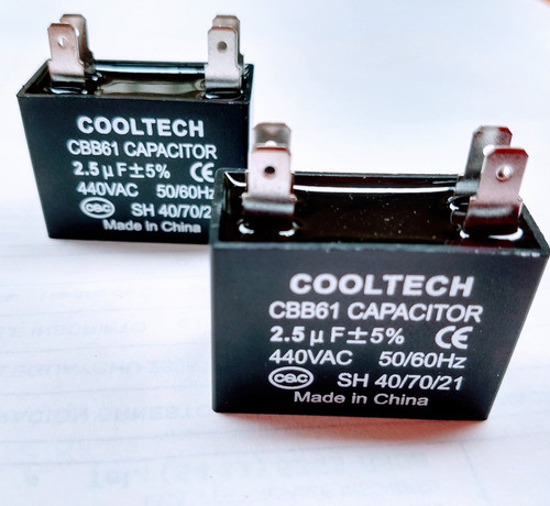 Capacitor Cuadrado De 2,5 Uf 440v 50/60hz 0