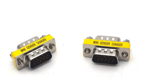 Conector Adaptador Vga Macho A Macho Pc Db15 | 6 Piezas 1