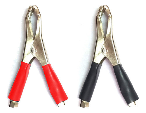 2 Clips Aislados 20a Pinza Cocodrilo Para Bateria. Hy20a 0