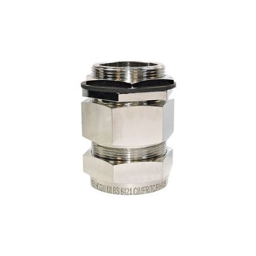 Prensacable Doble Comp. Bronce Niquelado M25 20-23mm 0