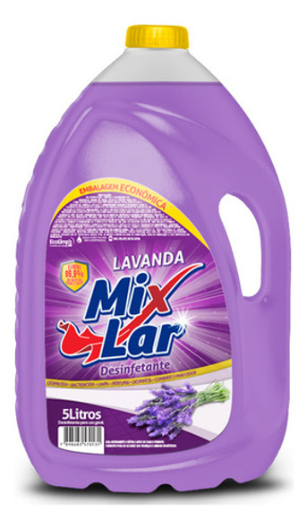 Desinfetante Uso Geral Mix Lar Lavanda - 5l 0