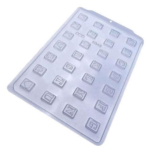 Kit 2 Forma Tablete Alfabeto Sp Sem Silicone C3643 Bwb 0