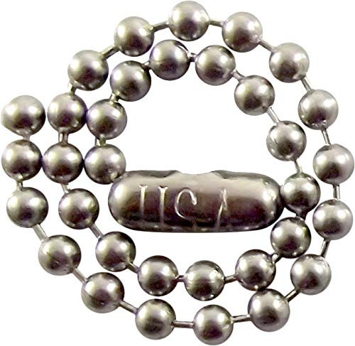 Cadena De Bola De Acero Inoxidable De 25 - 4.5  Pulgadas - 2 0
