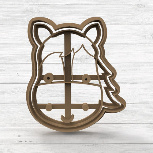 Cortante De Galletitas Caras Animales Granja Oveja Caballo 1