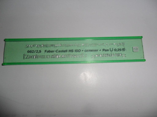 Letrografo Plantilla 662/2,5 Faber Castell Hs Germany  0,25 0