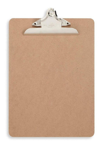 Tabla De Madera Con Aprieta Papeles Metálico De 23 X 32 Cm 0