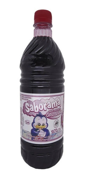 Groselha Sem Açúcar Diet Garrafa De 970ml Saborama 0
