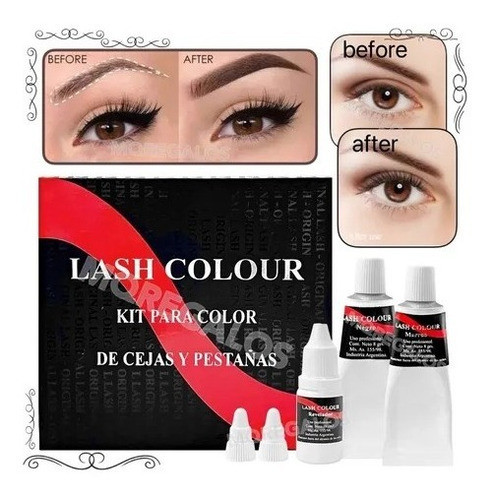 Kit Tinte De Pestañas Y Cejas Lash Color Para 50 Servicios 0