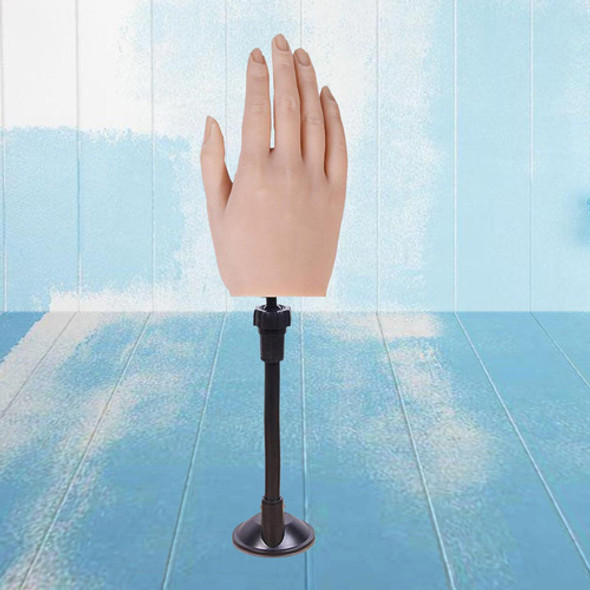 Silicone Practice Hand For Nails, Acrílico Flexível Móvel 1