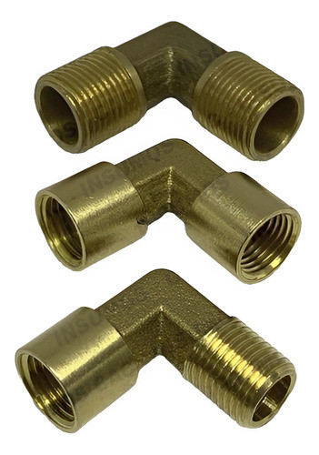 Conector Codo Bronce Rosca Hembra 3/8 Fel-06 0