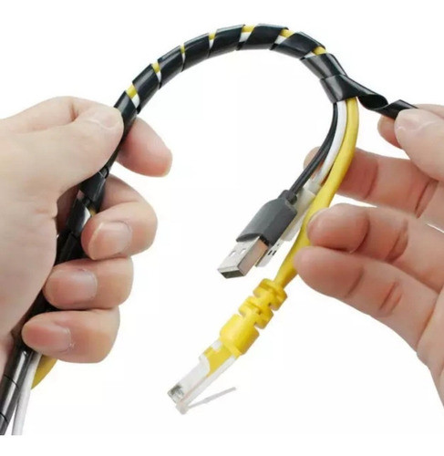 06- Caño Helicoidal Cubre Cables De 1/4 (6mm) Paquete X 5mts 0