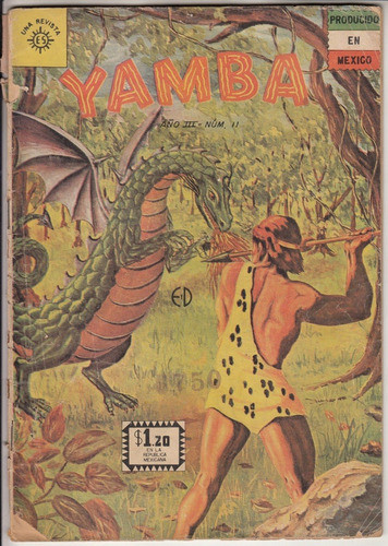 1961 Historieta Comic Mexico Yamba Nº 2 Editora Sol Escasa 0