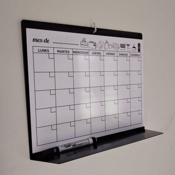 Pizarra Planner Organizador Mensual Imantado Calendario 1