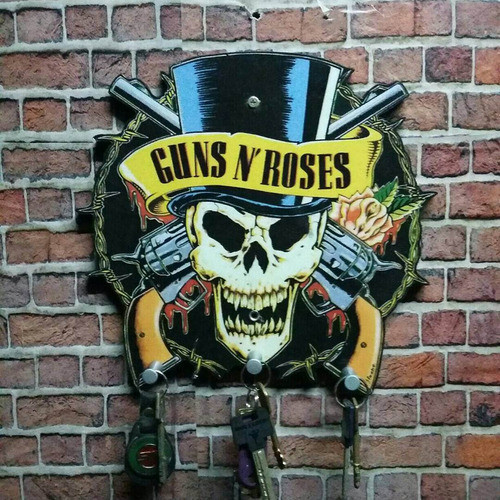 Porta Llaves Gun,s Logo Calavera. 0