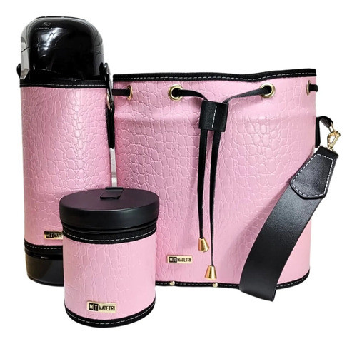 Kit Mateira Anitta 3 Peças Rosa Croco Luxo 0