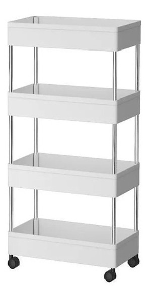 Carro Organizador Cocina Baño Multiuso 4 Estantes Ruedas 0