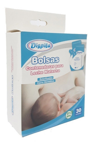 Bolsas Recolectora Leche Materna Dispita 60 Unidades X 250ml - Pañalera Arenita 1