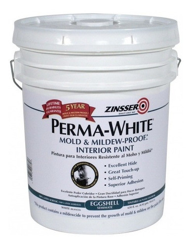 Rust Oleum Pintura Antihongos, Perma-white, Zinsser. 18lts 0