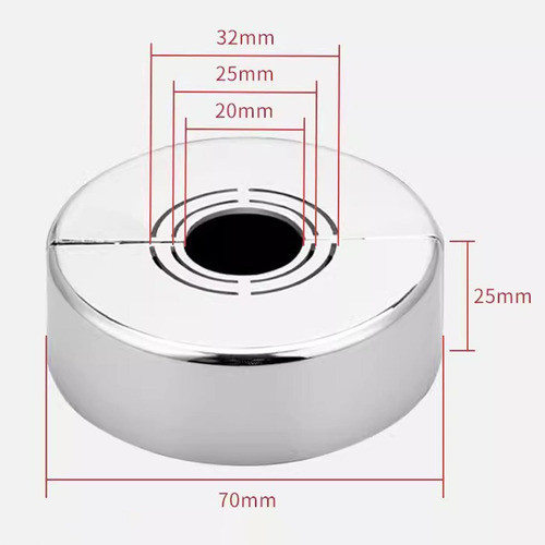 Flange Dividida Da Parede Da Decoração Da Tampa Da 7x2,5cm 1