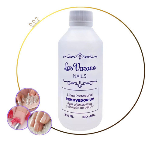 Removedor Para Uñas Semipermanentes Las Varano 250ml 0