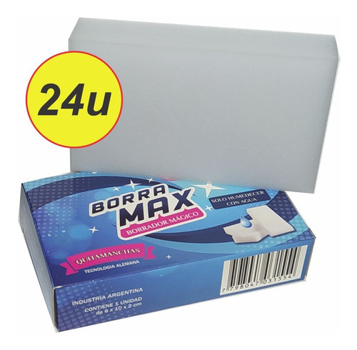 Caja X24 Quitamanchas Borramax Borrador Magico Esponja 0