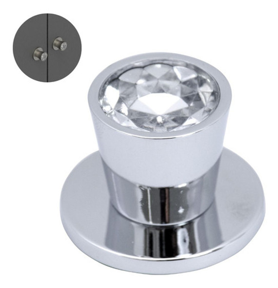 Kit 4 Puxador Para Móvel Ponto Trend Cromado Para Vidro 0