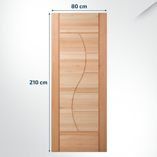 Folha De Porta Maciça 210x80cm Eucalipto Pm89 Evidende Wt 1