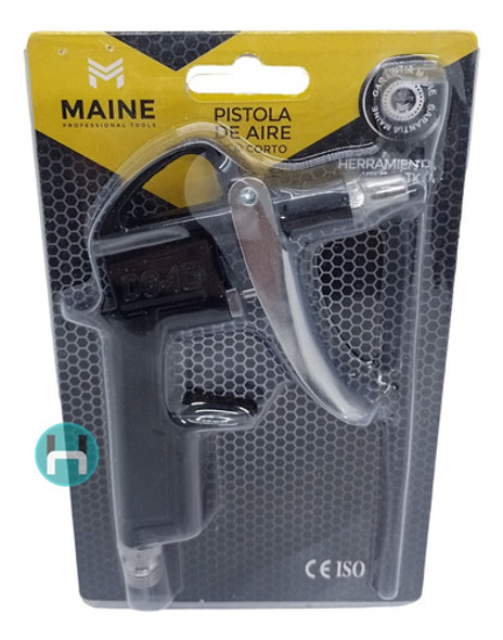 Pistola De Aire Pico Corto Sopletear P/compresor 1