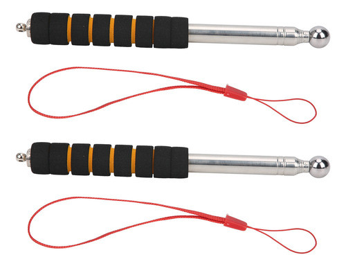 2 Peças De Martelo De Tambor Vazio Telescópico, Haste De Tes 0