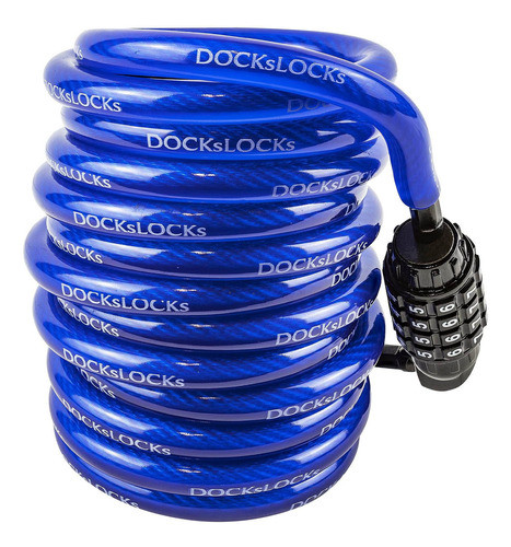 Dockslocks Cable De Seguridad En Espiral Antirrobo Resisten. 0