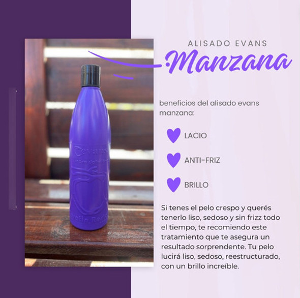 Evans Brushing Progresivo Laciado  Manzana 250ml 1 Evans Brushing Progresivo Laciado  Manzana 250ml 1