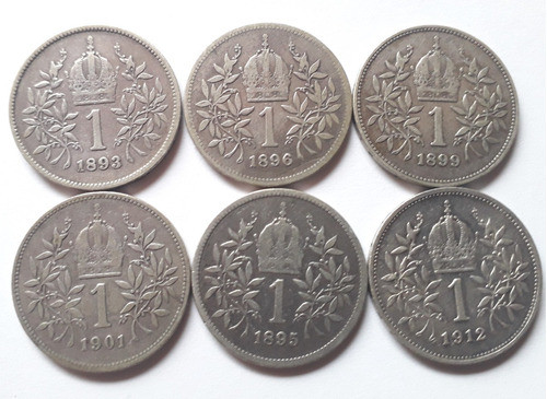 Austria 1 Corona 1895 Moneda De Plata .835 Km# 2804 1