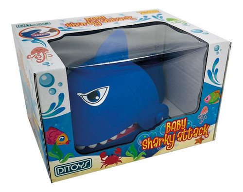 Baby Sharky Attack Tiburon Bebe Que Muerde Ditoys Original 1