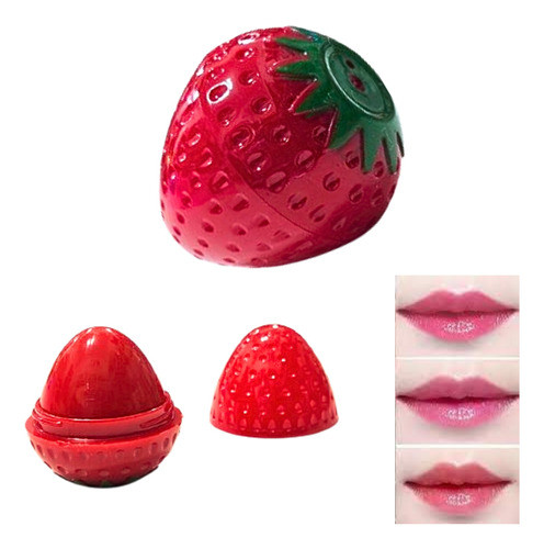 Bálsamo Frutilla Labios Reparación Protección Color Aroma 0