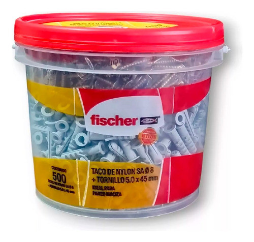 Balde X 500 Tarugo Sa8 + 500 Tornillo Tmf 5x45 Fischer 0